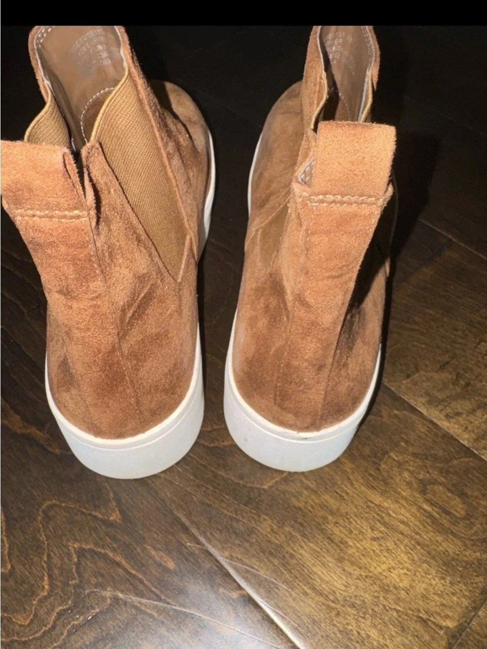 Steve Madden Brown Suede Boots 8 Platform Booties